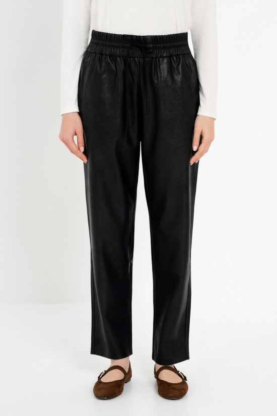 Γυναικείο δερμάτινο παντελόνι jogger - Philosophy TR44377
