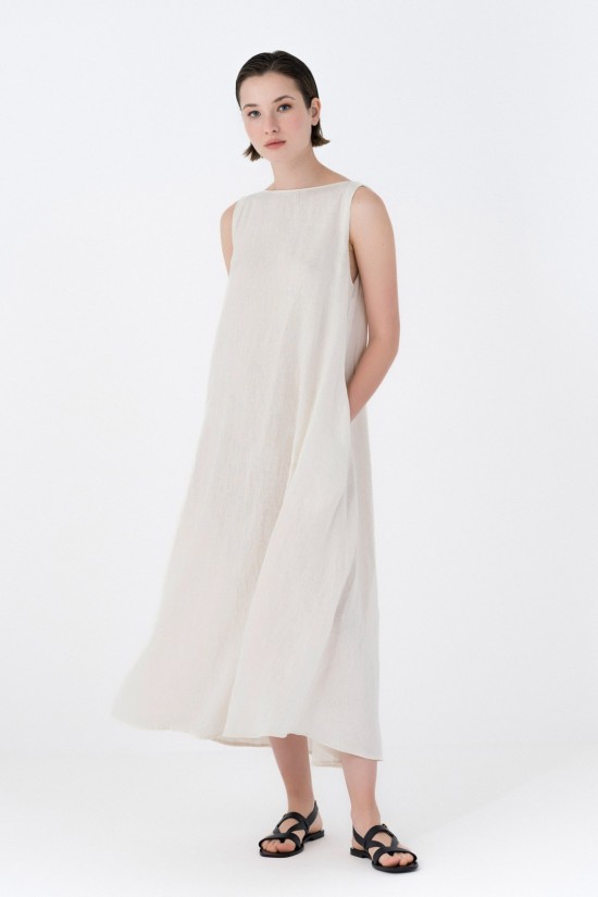 Maxi Linen Sleeveless Dress -  Philosophy DR2713