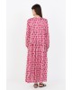 Satin print long slevve dress - Philosophy DR2700