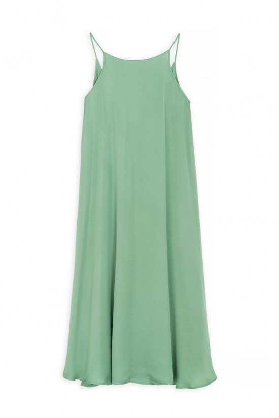 Maxi Satin Fine Strapped Dress - Philosophy DR2691