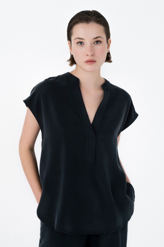 Women's short sleeve blouse - Philosophy BL1874