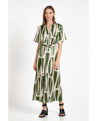 Γυναικεία ολόσωμη φόρμα σατέν με print - Philosophy JS6073