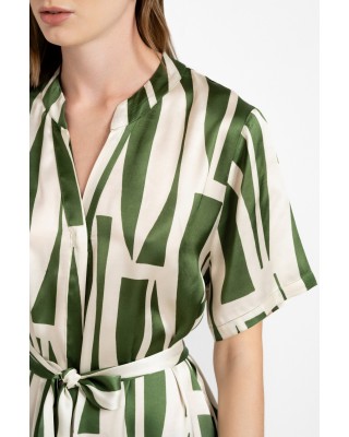 Γυναικεία ολόσωμη φόρμα σατέν με print - Philosophy JS6073