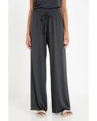 Γυναικεία μαύρη παντελόνα Organic Jersey Wide Leg - Philosophy TR4008 Γυναικεία μαύρη παντελόνα Organic Jersey Wide Leg - Philosophy TR4008
