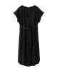 Γυναικείο midi μαύρο φόρεμα tencel - Philosophy DR2781