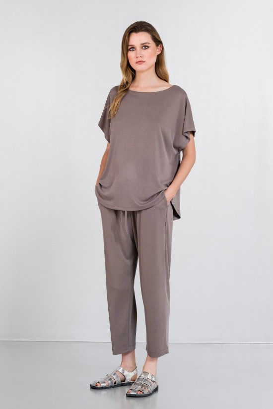 Γυναικεία oversized rib μπλούζα - Philosophy BL1806 Γυναικεία oversized rib μπλούζα - Philosophy BL1806