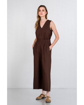 Γυναικεία λινή παντελόνα jupe culotte - Philosophy TR4514