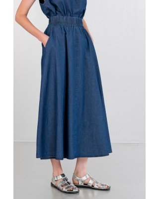 Γυναικεία μάξι light denim φούστα - Philosophy SK3104