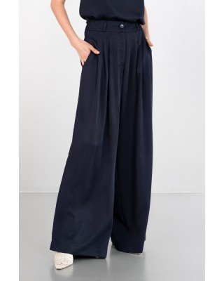 Γυναικεία ψηλόμεση παντελόνα με πιέτες lyocell - Philosophy TR4511