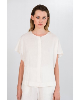 Γυναικείο λινό loose πουκάμισο - Philosophy SH7226
