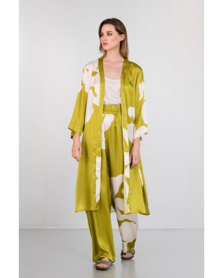 Γυναικείο σατέν κιμονό με print - Philosophy JK8146