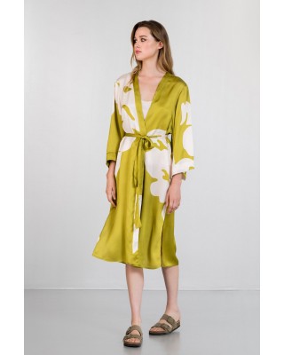 Γυναικείο σατέν κιμονό με print - Philosophy JK8146