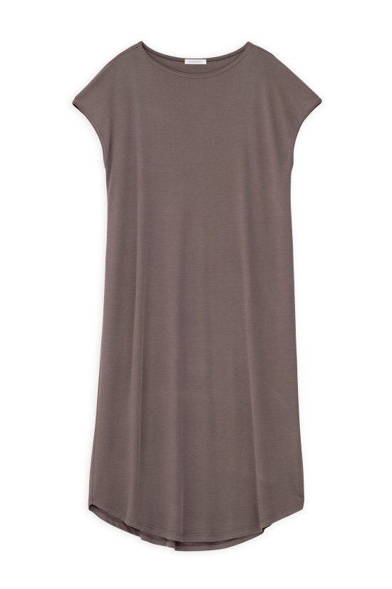 Γυναικείο κοντομάνικο rib loose φόρεμα - Philosophy DR2586