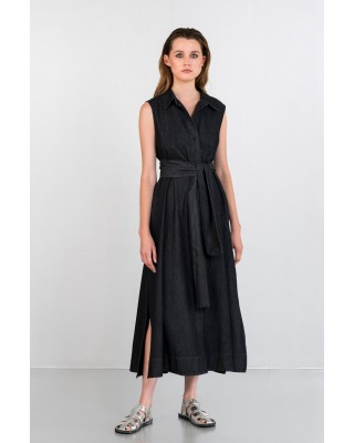 Γυναικείο μάξι τζιν φόρεμα shirtdress - Philosophy DR2799
