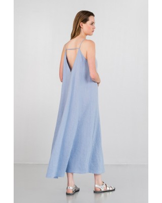 Γυναικείο μάξι λινό φόρεμα camisole - Philosophy DR2806