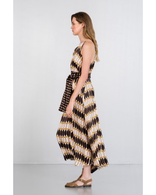 Γυναικείο σατέν φόρεμα με print - Philosophy DR2805