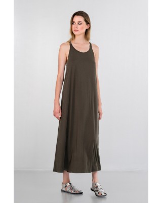 Γυναικείο αμάνικο cupro φόρεμα - Philosophy DR2797