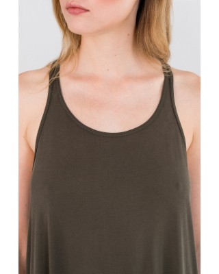 Γυναικείο αμάνικο cupro φόρεμα - Philosophy DR2797