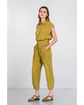 Γυναικείο cupro παντελόνι με πιέτα - Philosophy TR4464