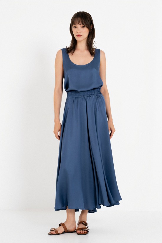 Γυναικεία μάξι σατέν φούστα - Philosophy SK33117