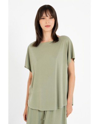 Γυναικεία rib oversized μπλούζα - Philosophy BL11806