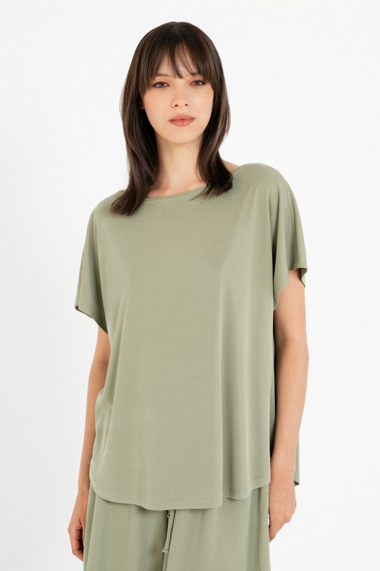 Γυναικεία rib oversized μπλούζα - Philosophy BL11806