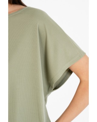 Γυναικεία rib oversized μπλούζα - Philosophy BL11806