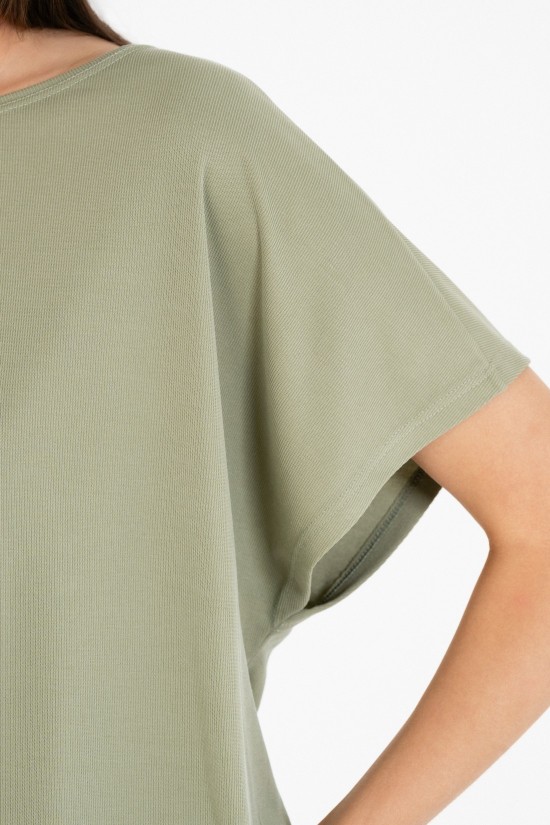 Γυναικεία rib oversized μπλούζα - Philosophy BL11806