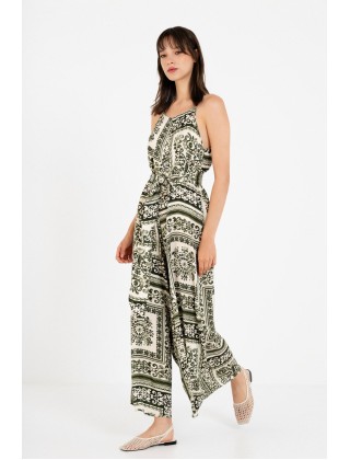 Γυναικεία satin print ολόσωμη φόρμα - Philosophy JS66087