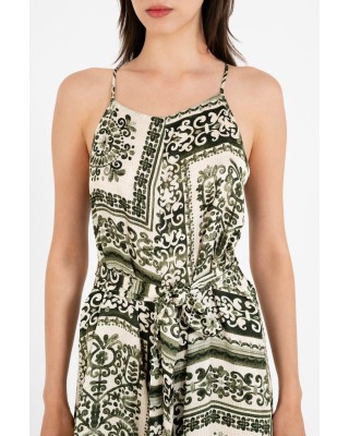 Γυναικεία satin print ολόσωμη φόρμα - Philosophy JS66087