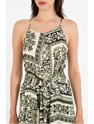 Γυναικεία satin print ολόσωμη φόρμα - Philosophy JS66087