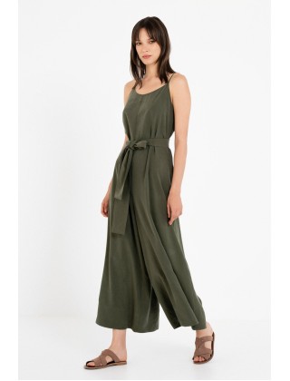 Γυναικεία αμάνικη ολόσωμη φόρμα washed tencel - Philosophy JS66089