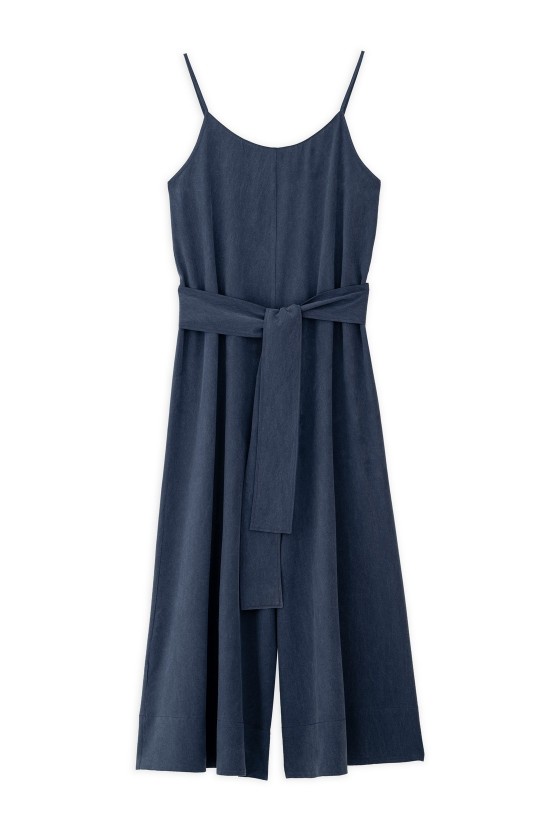 Γυναικεία αμάνικη ολόσωμη φόρμα washed tencel - Philosophy JS66089