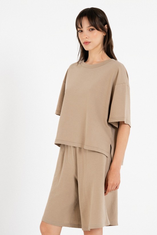 Γυναικεία κοντομάνικη μπλούζα light futter - Philosophy BL12036