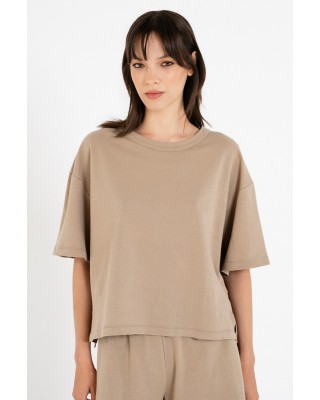 Γυναικεία κοντομάνικη μπλούζα light futter - Philosophy BL12036