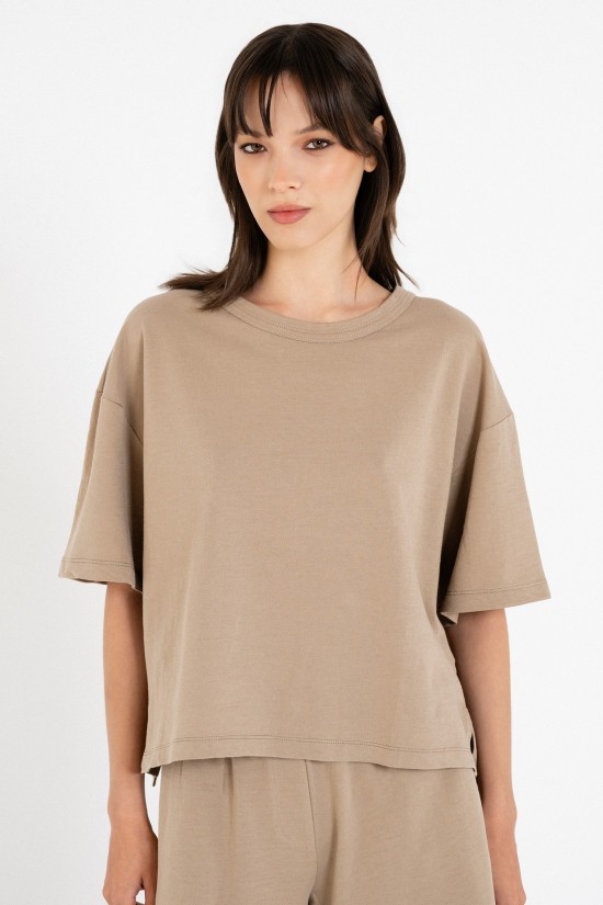 Γυναικεία κοντομάνικη μπλούζα light futter - Philosophy BL12036