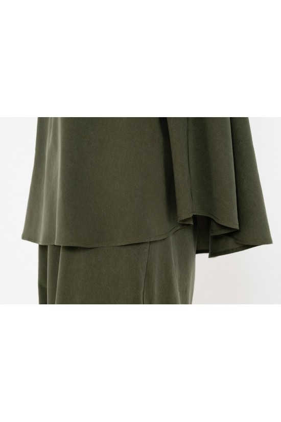 Γυναικεία κοντομάνικη μπλούζα washed tencel - Philosophy BL12038
