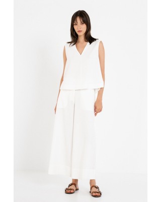 Γυναικεία λευκή jupe cullote - Philosophy TR44602