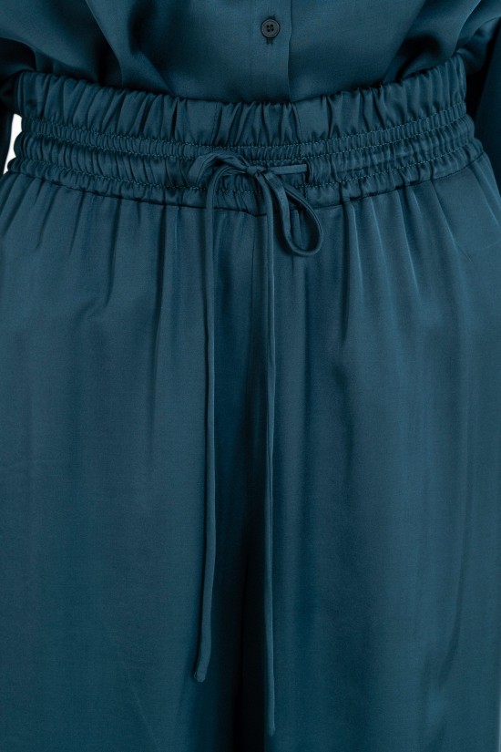 Γυναικεία σατέν wide leg παντελόνα - Philosophy TR44402