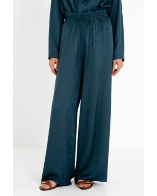 Γυναικεία σατέν wide leg παντελόνα - Philosophy TR44402