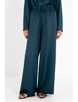Γυναικεία σατέν wide leg παντελόνα - Philosophy TR44402