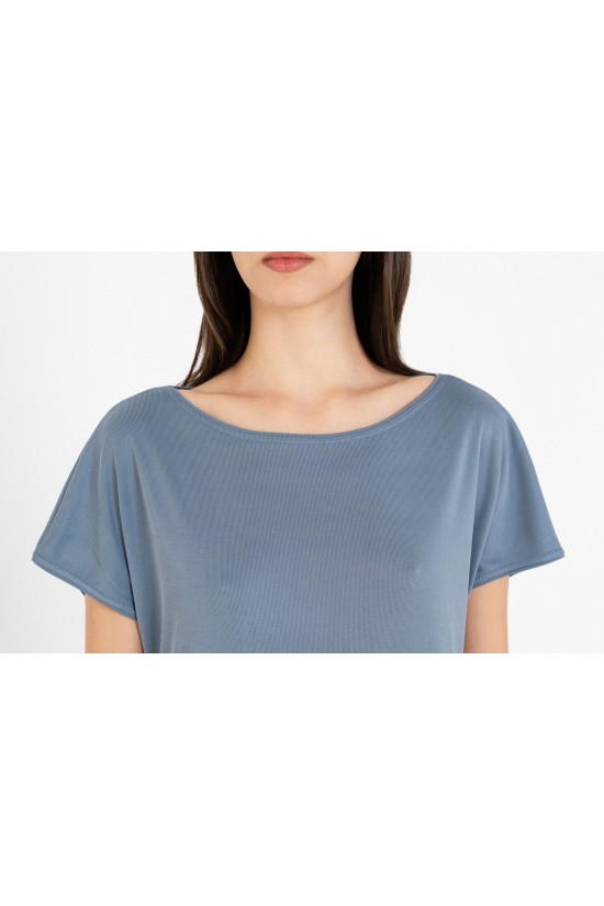 Γυναικείο rib κοντομάνικο φόρεμα - Philosophy DR22586