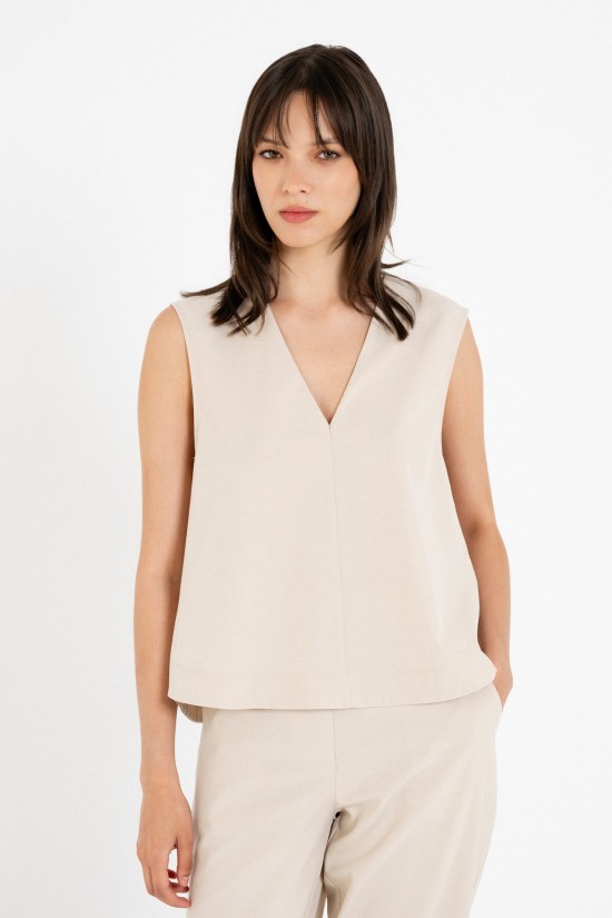 Γυναικείο αμάνικο cropped τοπ - Philosophy BL12059