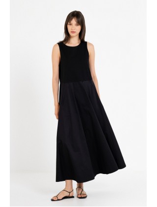 Γυναικείο μάξι αμάνικο φόρεμα ποπλίνα - Philosophy DR22847