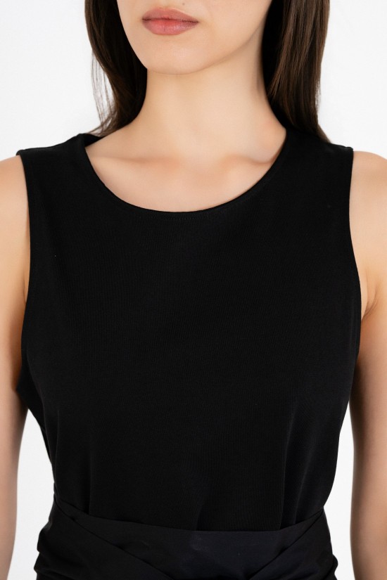 Γυναικείο μάξι αμάνικο φόρεμα ποπλίνα - Philosophy DR22847