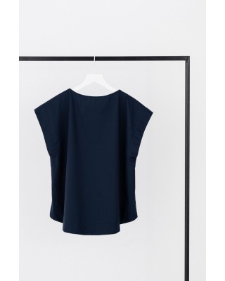 Γυναικεία κοντομάνικη μπλούζα ποπλίνα - Philosophy BL12062