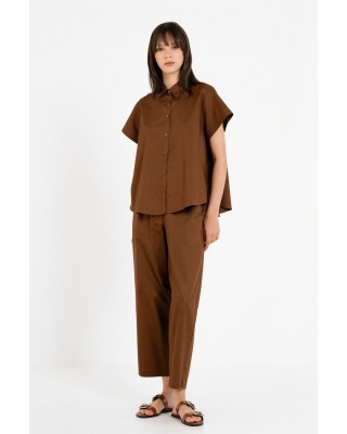 Γυναικείο κοντομάνικο πουκάμισο ποπλίνα - Philosophy SH77262