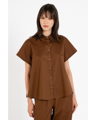 Γυναικείο κοντομάνικο πουκάμισο ποπλίνα - Philosophy SH77262
