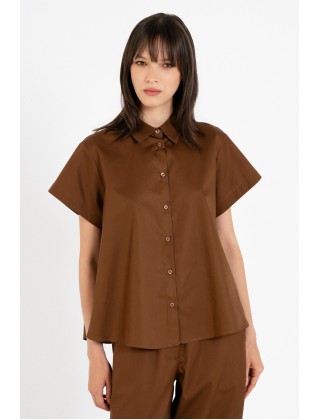 Γυναικείο κοντομάνικο πουκάμισο ποπλίνα - Philosophy SH77262