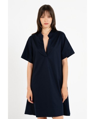 Γυναικείο κοντομάνικο φόρεμα ποπλίνα - Philosophy DR22874